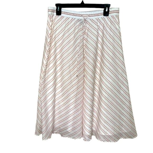 LAUREN RALPH LAUREN Mitered Stripe Berry Multi Lightweight Midi Shirt Size 8 - Picture 3 of 11